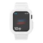Transparentes TPU-Armband mit integriertem Einsatz, passend für Apple Watch Series 7 (45 mm und 41 mm).