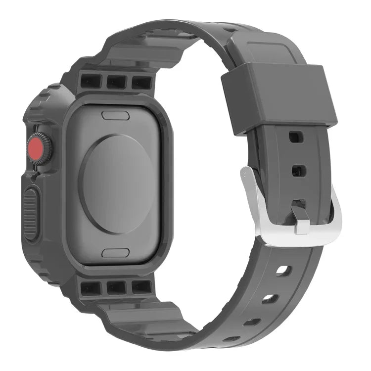 Glacier Transparent TPU Integrated Replacement Strap Watchband, For Apple Watch Series 7 45mm, For Apple Watch Series 7 41mm