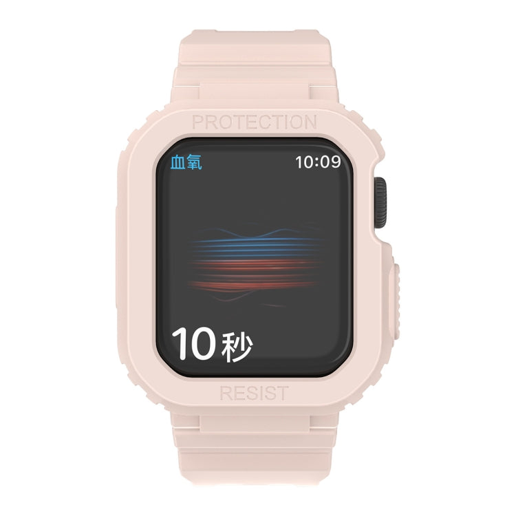 Transparentes TPU-Armband mit integriertem Einsatz, passend für Apple Watch Series 7 (45 mm und 41 mm).