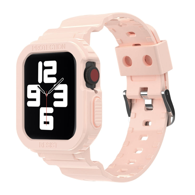 Transparentes TPU-Armband mit integriertem Einsatz, passend für Apple Watch Series 7 (45 mm und 41 mm).
