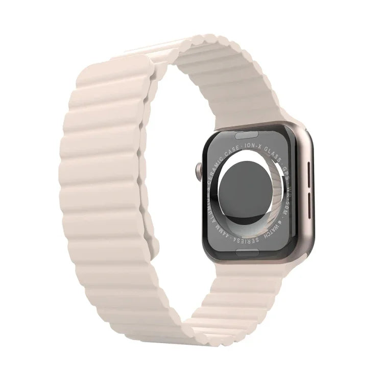 Integriertes Silikon-Ersatzarmband für Apple Watch Series 7 (41 mm), 6, SE, 5 und 4 (40 mm), 3, 2 und 1 (38 mm), 7 (45 mm), 6, SE, 5 und 4 (44 mm) sowie 3, 2 und 1 (42 mm)