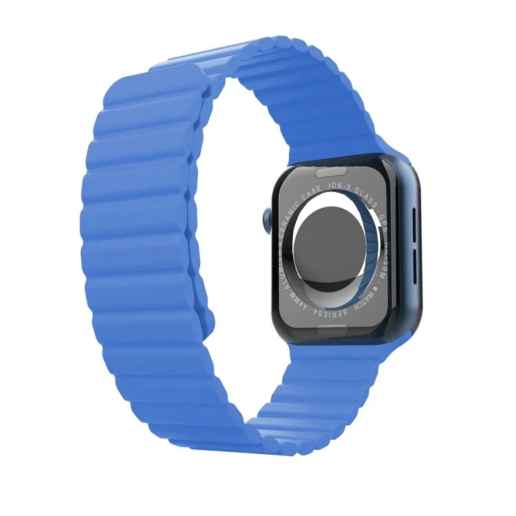 Integrated Silicone Replacement Strap Watchband For Apple Watch Series, 7 41mm / 6&SE&5&4 40mm / 3&2&1 38mm, 7 45mm / 6&SE&5&4 44mm / 3&2&1 42mm