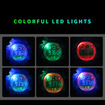 SKMEI 1451 LED Digital Stoppuhr Chronograph Leuchtend Kinder Sport Elektronische Uhr, 1451(Transparent Pink Blau), 1451(Transparent Lila), 1451(Transparent Himmelblau), 1451(Transparent Rosenrot), 1451(Weißes Gehäuse Blaues Zifferblatt)