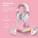 ONIKUMA X10 Auto-Ohr-LED-Leuchten, verstellbares Gaming-Headset mit Mikrofon