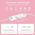 ONIKUMA X10 Auto-Ohr-LED-Leuchten, verstellbares Gaming-Headset mit Mikrofon
