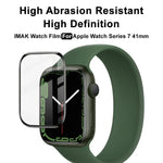 IMAK Plexiglas HD Schutzfolie für Apple Watch Series 9 / 8 / 7 (41 mm), Apple Watch 7 (41 mm) und Apple Watch 7 (45 mm)