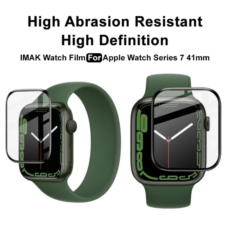 IMAK Plexiglas HD Schutzfolie für Apple Watch Series 9 / 8 / 7 (41 mm), Apple Watch 7 (41 mm) und Apple Watch 7 (45 mm)