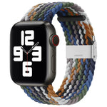 Nylon-Geflecht-Armband mit einer Dornschließe als Ersatz für Apple Watch Series 7 (45 mm), 6, SE, 5, 4 (44 mm) und 3, 2, 1 (42 mm)