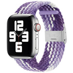 Nylon-Geflecht-Armband mit einer Dornschließe als Ersatz für Apple Watch Series 7 (45 mm), 6, SE, 5, 4 (44 mm) und 3, 2, 1 (42 mm)