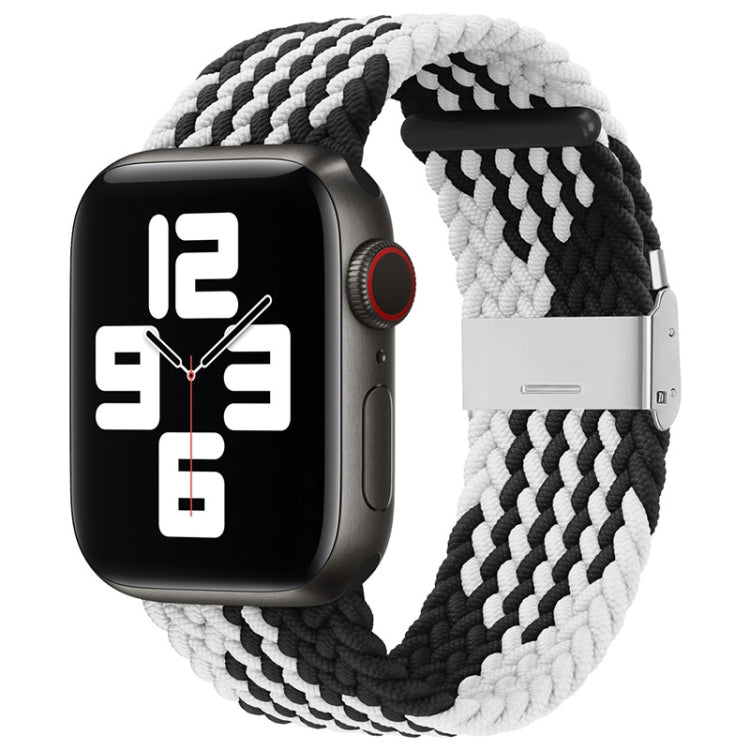 Nylon-Geflecht-Armband mit einer Dornschließe als Ersatz für Apple Watch Series 7 (45 mm), 6, SE, 5, 4 (44 mm) und 3, 2, 1 (42 mm)