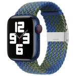 Nylon-Geflecht-Armband mit einer Dornschließe als Ersatz für Apple Watch Series 7 (45 mm), 6, SE, 5, 4 (44 mm) und 3, 2, 1 (42 mm)