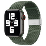 Nylon-Geflecht-Armband mit einer Dornschließe als Ersatz für Apple Watch Series 7 (45 mm), 6, SE, 5, 4 (44 mm) und 3, 2, 1 (42 mm)