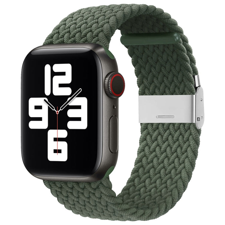 Nylon-Geflecht-Armband mit einer Dornschließe als Ersatz für Apple Watch Series 7 (45 mm), 6, SE, 5, 4 (44 mm) und 3, 2, 1 (42 mm)