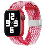 Nylon-Geflecht-Armband mit einer Dornschließe als Ersatz für Apple Watch Series 7 (45 mm), 6, SE, 5, 4 (44 mm) und 3, 2, 1 (42 mm)