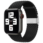 Nylon-Geflecht-Armband mit einer Dornschließe als Ersatz für Apple Watch Series 7 (45 mm), 6, SE, 5, 4 (44 mm) und 3, 2, 1 (42 mm)