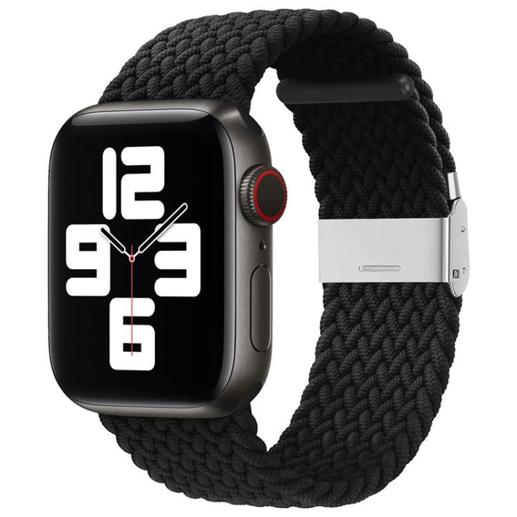 Nylon-Geflecht-Armband mit einer Dornschließe als Ersatz für Apple Watch Series 7 (45 mm), 6, SE, 5, 4 (44 mm) und 3, 2, 1 (42 mm)