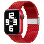 Nylon-Geflecht-Armband mit einer Dornschließe als Ersatz für Apple Watch Series 7 (45 mm), 6, SE, 5, 4 (44 mm) und 3, 2, 1 (42 mm)