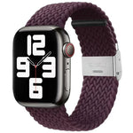 Nylon-Geflecht-Armband mit einer Dornschließe als Ersatz für Apple Watch Series 7 (45 mm), 6, SE, 5, 4 (44 mm) und 3, 2, 1 (42 mm)