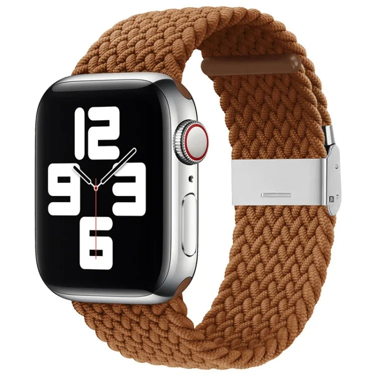 Nylon-Geflecht-Armband mit einer Dornschließe als Ersatz für Apple Watch Series 7 (45 mm), 6, SE, 5, 4 (44 mm) und 3, 2, 1 (42 mm)