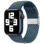 Nylon-Geflecht-Armband mit einer Dornschließe als Ersatz für Apple Watch Series 7 (45 mm), 6, SE, 5, 4 (44 mm) und 3, 2, 1 (42 mm)