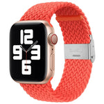 Nylon-Geflecht-Armband mit einer Dornschließe als Ersatz für Apple Watch Series 7 (45 mm), 6, SE, 5, 4 (44 mm) und 3, 2, 1 (42 mm)