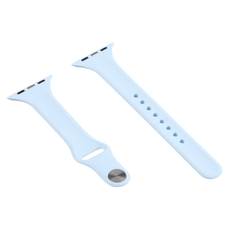 Schlankes Silikon-Ersatzarmband für Apple Watch Series, 7 45 mm / 6&SE&5&4 44 mm / 3&2&1 42 mm