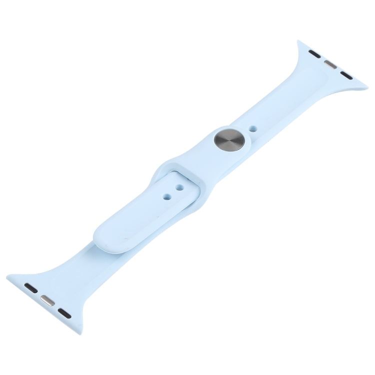 Schlankes Silikon-Ersatzarmband für Apple Watch Series 7 (41 mm), 6, SE, 5 und 4 (40 mm) sowie 3, 2 und 1 (38 mm)