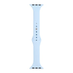 Schlankes Silikon-Ersatzarmband für Apple Watch Series 7 (41 mm), 6, SE, 5 und 4 (40 mm) sowie 3, 2 und 1 (38 mm)
