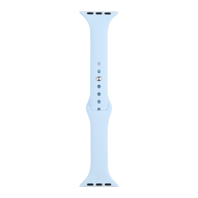 Schlankes Silikon-Ersatzarmband für Apple Watch Series 7 (41 mm), 6, SE, 5 und 4 (40 mm) sowie 3, 2 und 1 (38 mm)