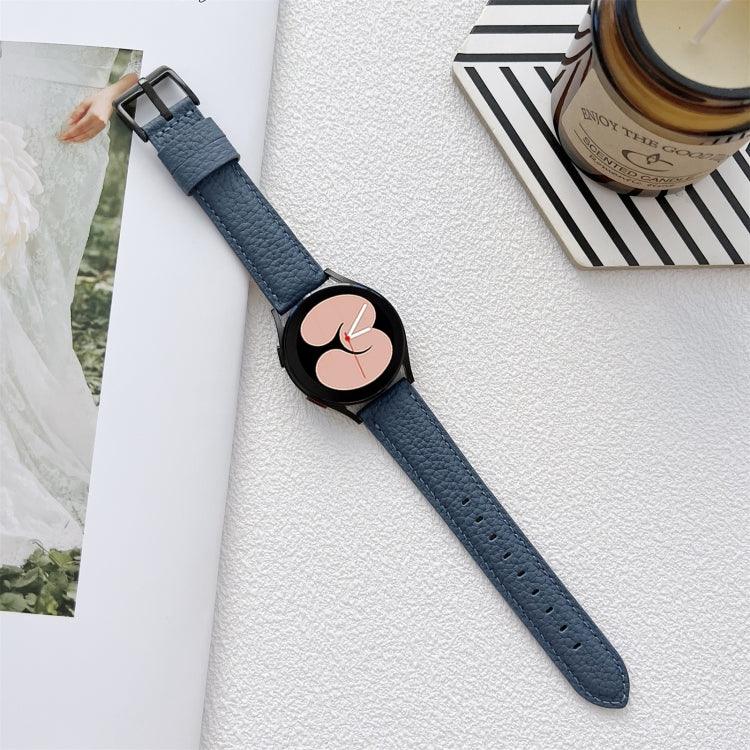 Uhrenarmband aus Leder mit Litschi-Textur, für Samsung Galaxy Watch4 40 mm / 44 mm