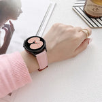 Uhrenarmband aus Leder mit Litschi-Textur, für Samsung Galaxy Watch4 40 mm / 44 mm