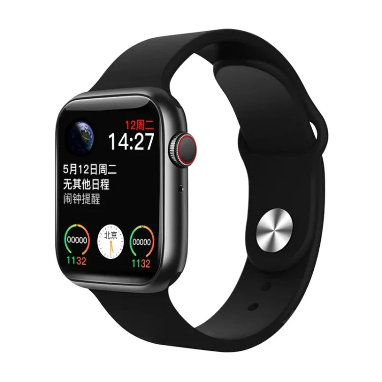 T500 Smartwatch mit 1,44 Zoll TFT-Touchscreen, unterstützt Schlafüberwachung, Herzfrequenzmessung, Bluetooth-Anrufe und Bluetooth-Musikwiedergabe.