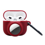 2 in 1 Stoßfest Vollschutz Silikon Schutzhülle Für AirPods 3 / AirTag 2. Generation / AirTag 1. Generation, Für AirPods 3 / AirTag