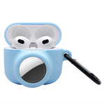 2 in 1 Stoßfest Vollschutz Silikon Schutzhülle Für AirPods 3 / AirTag 2. Generation / AirTag 1. Generation, Für AirPods 3 / AirTag