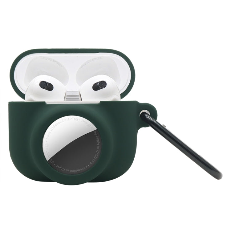 2 in 1 Stoßfest Vollschutz Silikon Schutzhülle Für AirPods 3 / AirTag 2. Generation / AirTag 1. Generation, Für AirPods 3 / AirTag