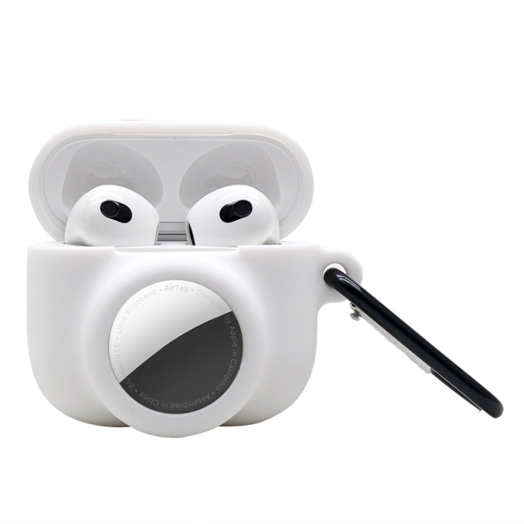 2 in 1 Stoßfest Vollschutz Silikon Schutzhülle Für AirPods 3 / AirTag 2. Generation / AirTag 1. Generation, Für AirPods 3 / AirTag