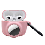 2 in 1 Stoßfest Vollschutz Silikon Schutzhülle Für AirPods 3 / AirTag 2. Generation / AirTag 1. Generation, Für AirPods 3 / AirTag