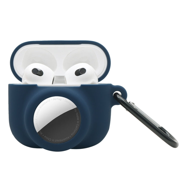 2 in 1 Stoßfest Vollschutz Silikon Schutzhülle Für AirPods 3 / AirTag 2. Generation / AirTag 1. Generation, Für AirPods 3 / AirTag