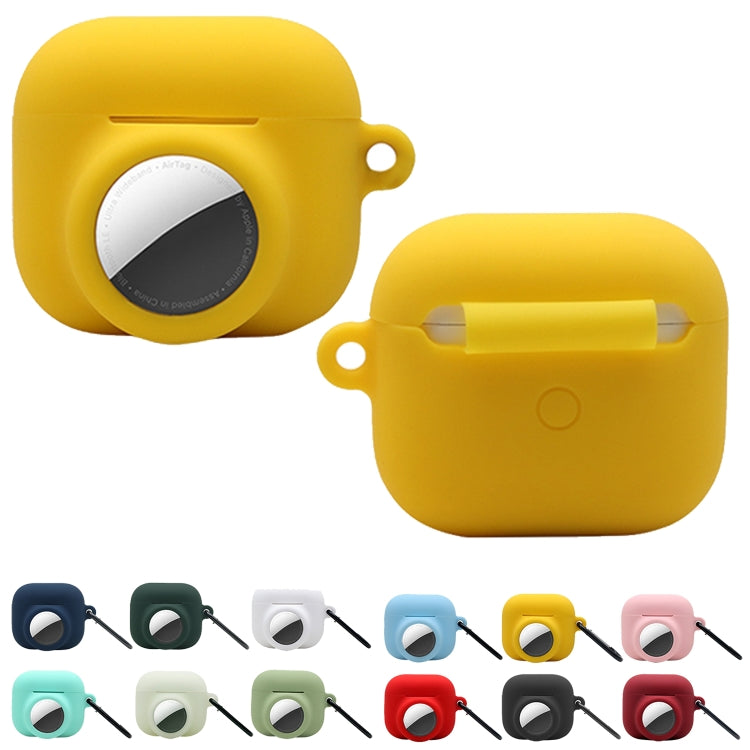 2 in 1 Stoßfest Vollschutz Silikon Schutzhülle Für AirPods 3 / AirTag 2. Generation / AirTag 1. Generation, Für AirPods 3 / AirTag