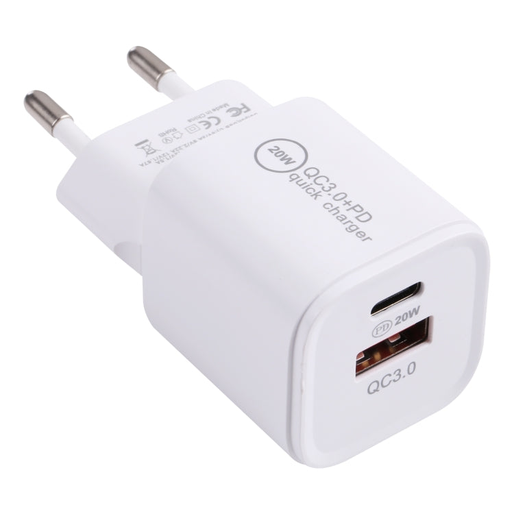 20WACB 20W QC3.0 + PD Schnellladegerät, AU Stecker, EU Stecker, US Stecker