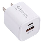 20WACB 20W QC3.0 + PD Schnellladegerät, AU Stecker, EU Stecker, US Stecker