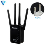 Drahtloser intelligenter WLAN-Router-Repeater mit 4 WLAN-Antennen, EU-Stecker Schwarz, EU-Stecker Weiß, UK-Stecker Schwarz, UK-Stecker Weiß, US-Stecker Schwarz, US-Stecker Weiß