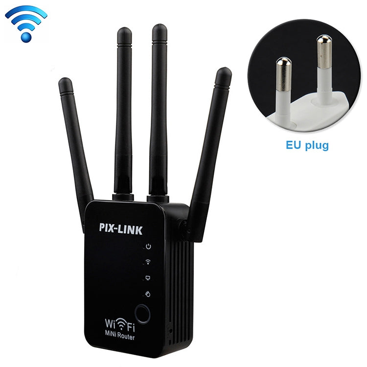 Drahtloser intelligenter WLAN-Router-Repeater mit 4 WLAN-Antennen, EU-Stecker Schwarz, EU-Stecker Weiß, UK-Stecker Schwarz, UK-Stecker Weiß, US-Stecker Schwarz, US-Stecker Weiß