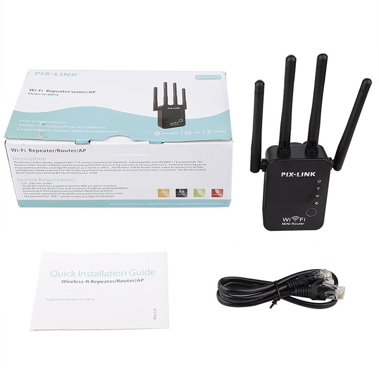 Drahtloser intelligenter WLAN-Router-Repeater mit 4 WLAN-Antennen, EU-Stecker Schwarz, EU-Stecker Weiß, UK-Stecker Schwarz, UK-Stecker Weiß, US-Stecker Schwarz, US-Stecker Weiß