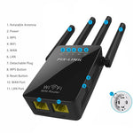 Drahtloser intelligenter WLAN-Router-Repeater mit 4 WLAN-Antennen, EU-Stecker Schwarz, EU-Stecker Weiß, UK-Stecker Schwarz, UK-Stecker Weiß, US-Stecker Schwarz, US-Stecker Weiß