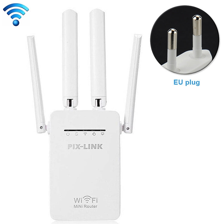 Drahtloser intelligenter WLAN-Router-Repeater mit 4 WLAN-Antennen, EU-Stecker Schwarz, EU-Stecker Weiß, UK-Stecker Schwarz, UK-Stecker Weiß, US-Stecker Schwarz, US-Stecker Weiß
