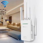 Drahtloser intelligenter WLAN-Router-Repeater mit 4 WLAN-Antennen, EU-Stecker Schwarz, EU-Stecker Weiß, UK-Stecker Schwarz, UK-Stecker Weiß, US-Stecker Schwarz, US-Stecker Weiß