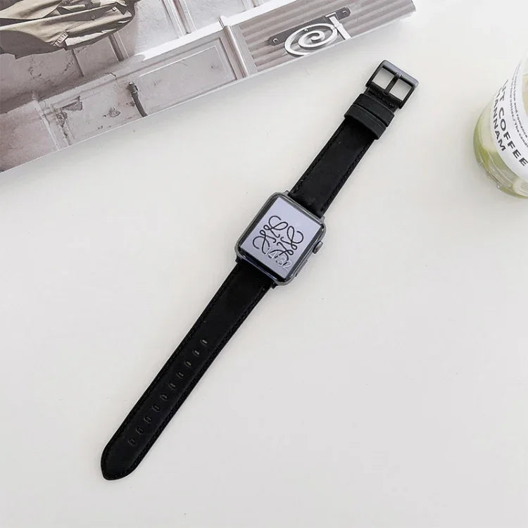 Armband mit Crazy-Horse-Textur, matt, als Ersatz für Apple Watch Series 7 (45 mm), 6, SE, 5, 4 (44 mm), 3, 2, 1 (42 mm), 7 (41 mm), 6, SE, 5, 4 (40 mm) und 3, 2, 1 (38 mm)