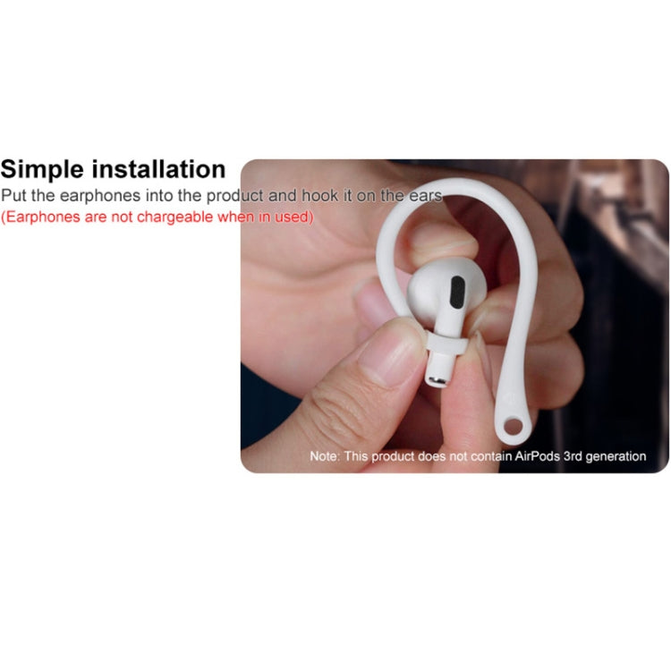 1 Paar imak Kabellose Kopfhörer Silikon Anti-Verlust Schnur Ohrbügel, Für AirPods 3
