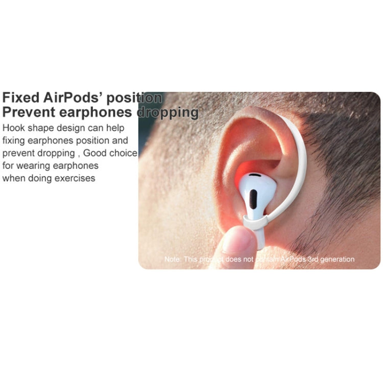 1 Paar imak Kabellose Kopfhörer Silikon Anti-Verlust Schnur Ohrbügel, Für AirPods 3